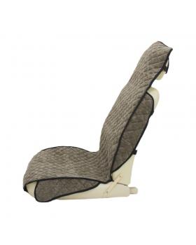 Накидка автомобильная с узкой спинкой (Коричневый Вельвет) -foto2