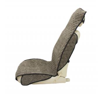 Накидка автомобильная с узкой спинкой (Коричневый Вельвет) -foto2