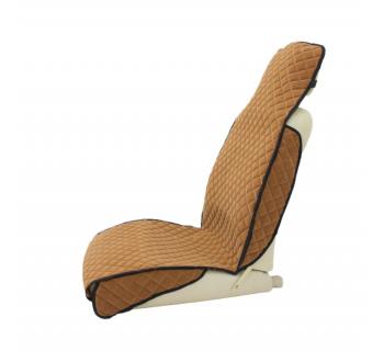 Накидка автомобильная с узкой спинкой (Коричневый Флок) -foto2