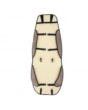 Накидка автомобильная с узкой спинкой Бежевый Вельвет-foto3