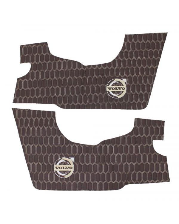 Накладки на дверные карты VOLVO FH16 Коричневый