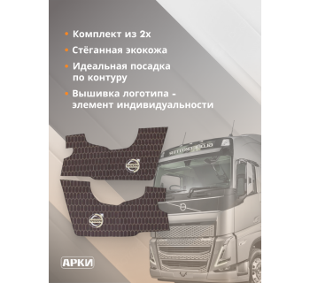Накладки на дверные карты VOLVO FH16 Коричневый-foto2