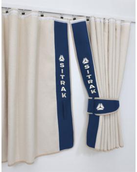 Шторы ночные лобового окна сборка c вышивкой SITRAK-foto2