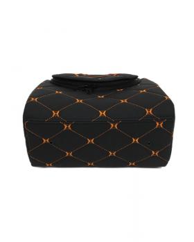 Сумка из экокожи черный/оранжевый с вышивкой MERCEDES-foto4