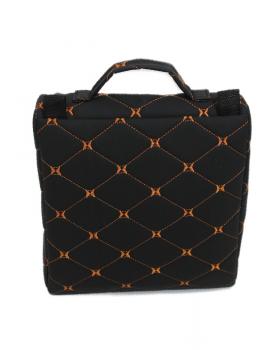 Сумка из экокожи черный/оранжевый с вышивкой MERCEDES-foto3