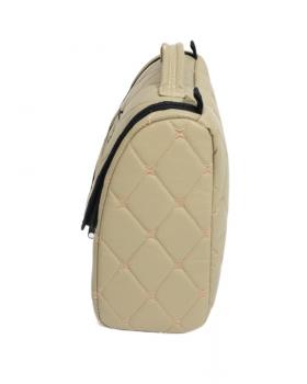 Сумка из экокожи бежевый с вышивкой DAF-foto2