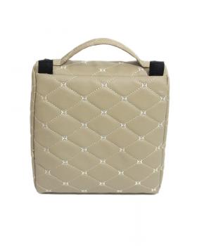 Сумка из экокожи бежевый с вышивкой DAF-foto3