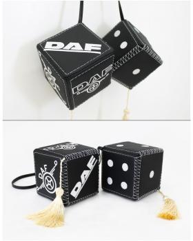 Подвеска Кубики DAF Экокожа Черный-foto2