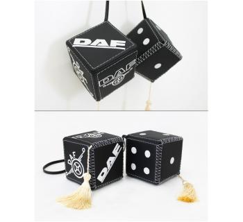 Подвеска Кубики DAF Экокожа Черный-foto2