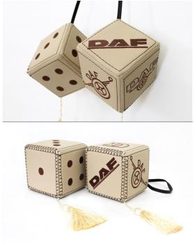 Подвеска Кубики DAF Экокожа Бежевый-foto2