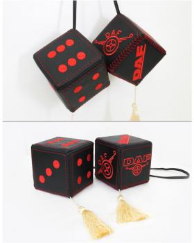 Подвеска Кубики DAF Экокожа Черный-foto2