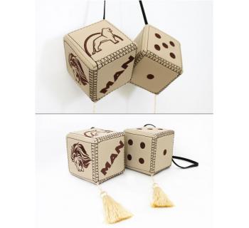 Подвеска Кубики MAN Экокожа Бежевый-foto2