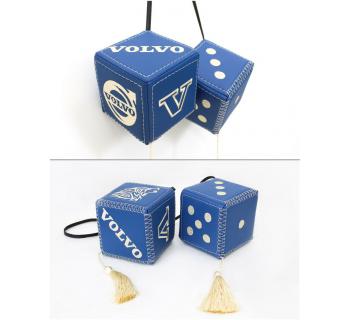 Подвеска Кубики VOLVO Экокожа Синяя-foto2