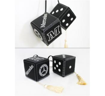 Подвеска Кубики MERCEDES Экокожа Черный-foto2