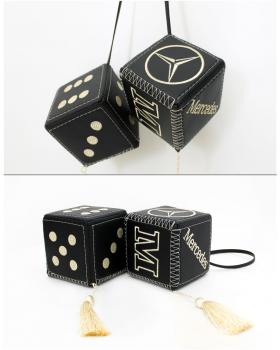 Подвеска Кубики MERCEDES Экокожа Черный-foto2