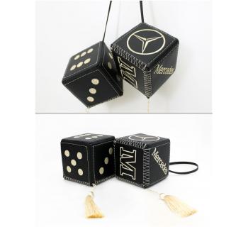 Подвеска Кубики MERCEDES Экокожа Черный-foto2