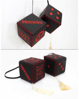Подвеска Кубики MERCEDES Экокожа Черный-foto2