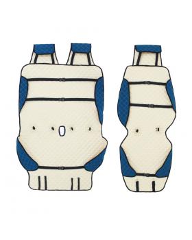 Накидка на сиденье для Газель Next Морская Волна Флок (Водительская + пассажирский диванчик) -foto3