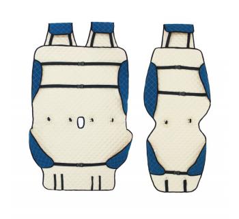 Накидка на сиденье для Газель Next Морская Волна Флок (Водительская + пассажирский диванчик) -foto3