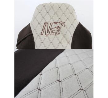 Чехлы в грузовик камаз К-5490 NEO Кабрио Коричневый/Бежевый вышивка -foto2