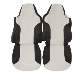 Чехлы SITRAK База Кабрио Бежевый/Коричневый-foto3