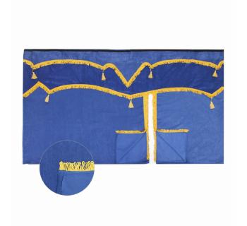 Комплект штор 4Х для грузовых автомобилей Софт Синий 