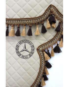 Ламбрекен и уголки MERCEDES из экокожи -foto2