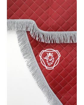 Ламбрекен и уголки SCANIA из экокожи -foto2