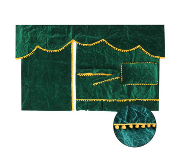 Комплект штор с покрывалом из Лексы Зеленый