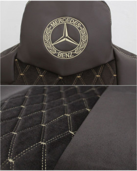 Чехлы MERCEDES Actros MP3 Rest Кабрио Экокожа вышивка -foto2