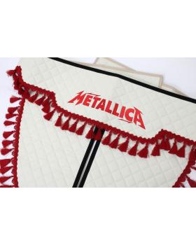 Ламбрекен и уголки из экокожи METALLICA Бежевый-foto2