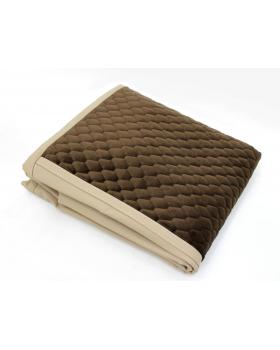 Чехол-Наматрасник VOLVO FH16 Велюр Коричневый Экокожа-foto3