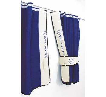 Шторы ночные лобового окна сборка c вышивкой MERCEDES-foto2