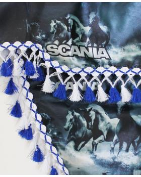 Ламбрекен и уголки с принтом SCANIA "Кони под Луной"-foto2