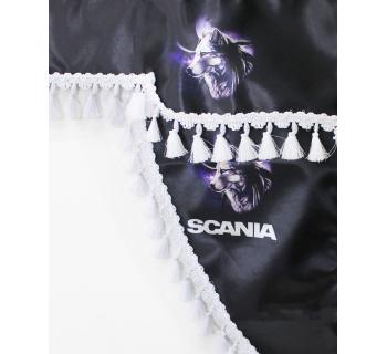 Ламбрекен и уголки с принтом SCANIA "Волк"-foto2