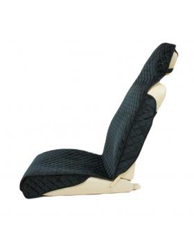 Накидка автомобильная с узкой спинкой (Черный Велюр)-foto2