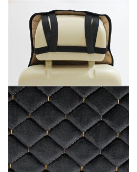 Накидка автомобильная с узкой спинкой (Черный Велюр)-foto3