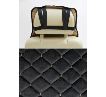 Накидка автомобильная с узкой спинкой (Черный Велюр) -foto3