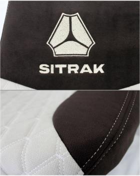 Чехлы SITRAK Rest Кабрио Бежевый вышивка -foto2