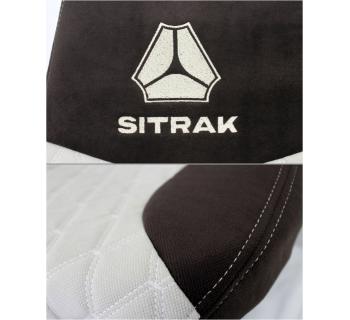 Чехлы SITRAK Rest Кабрио Бежевый вышивка -foto2