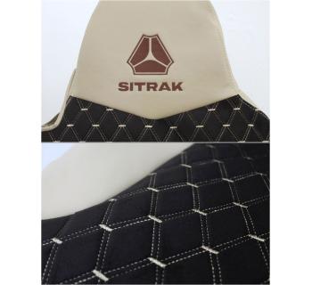 Чехлы SITRAK Rest Велюр Экокожа Бежевый -foto2