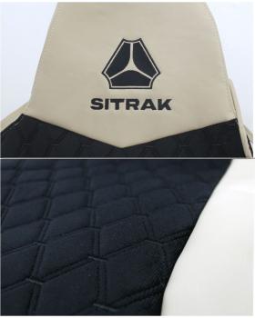Чехлы SITRAK Rest Велюр Экокожа Бежевый -foto2