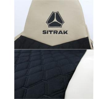 Чехлы SITRAK Rest Велюр Экокожа Бежевый -foto2