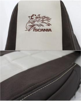 Чехлы SCANIA 5 Кубик Кабрио Экокожа вышивка -foto2