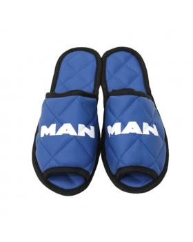 Тапочки экокожа MAN (Синий)