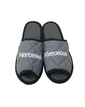 Тапочки экокожа MERCEDES (Серый)