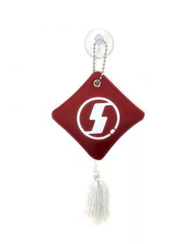 Подвеска Подушечка SHACMAN Экокожа Красный/Белый-foto3