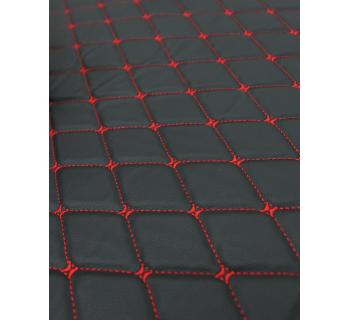 3D Коврик SHACMAN X6000, Черный-Красная Стежка-foto5