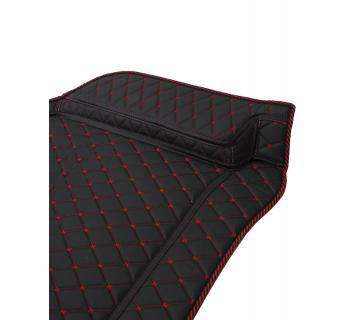 3D Коврик SHACMAN X6000, Черный-Красная Стежка-foto6