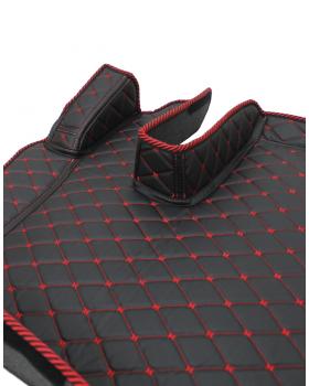 3D Коврик SHACMAN X6000, Черный-Красная Стежка-foto3